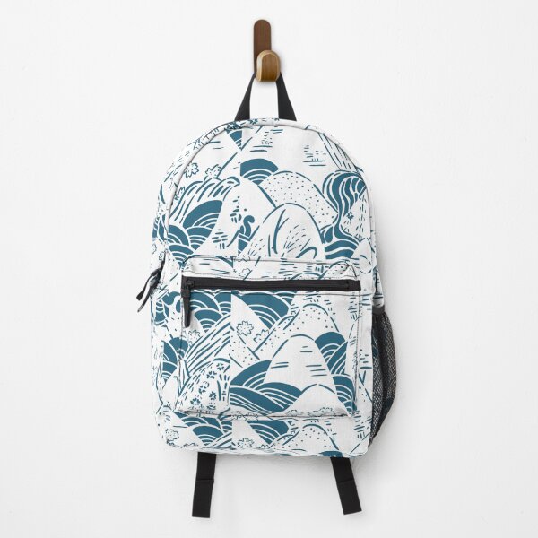 Item preview, Japanese Mountains (blue) designed and sold by StudioHitsu.