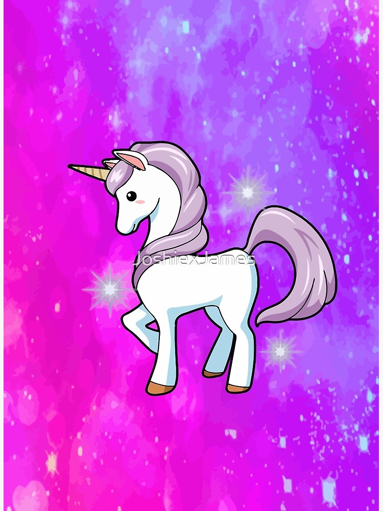 Cutest Unicorn In The Galaxy Postcard By Joshiexjames Redbubble