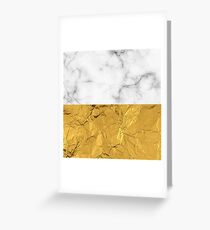 Goldfolie und Marmor Grußkarte