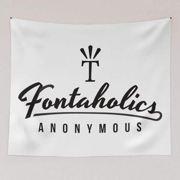 Item preview, The Fontaholics Anonymies logo with a Mighty "T" designed and sold by knappidesign.