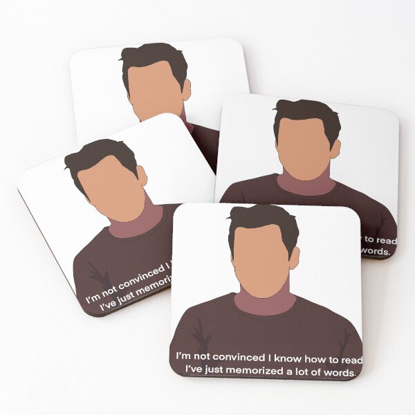 Item preview, “I’m not convinced I know how to read. I’ve just memorized a lot of words.” Nick miller designed and sold by forgetfulem.