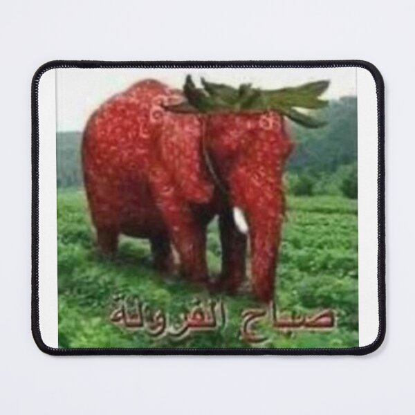 Item preview, Arabic Strawberry Elephant meme designed and sold by teaisfantastic.