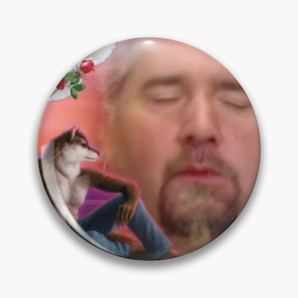 Item preview, Guy Fieri with Wolf meme designed and sold by teaisfantastic.