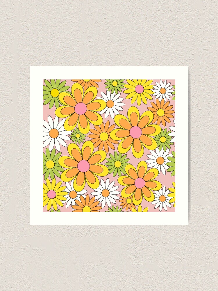 70's Flower×Dot Pastel Color Remake Deni Dahlia - Diamond Art Kit - DD5.037 - Diamond Dotz®