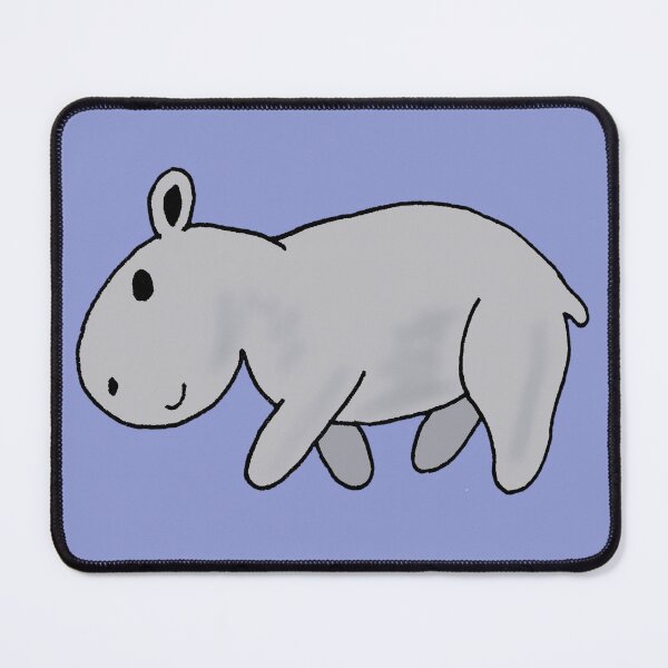 Item preview, Cute hippo walking designed and sold by MumWolf-Doodles.