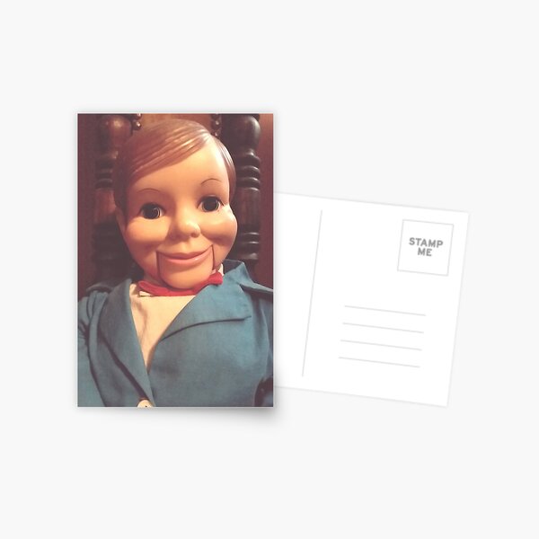 Willie Talk Vintage Ventriloquist Postcard