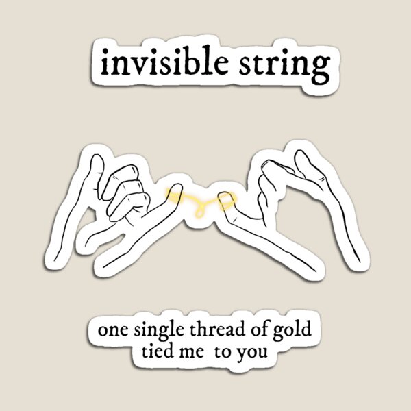 Item preview, invisible string lyrics tote bag designed and sold by vive aitchison.