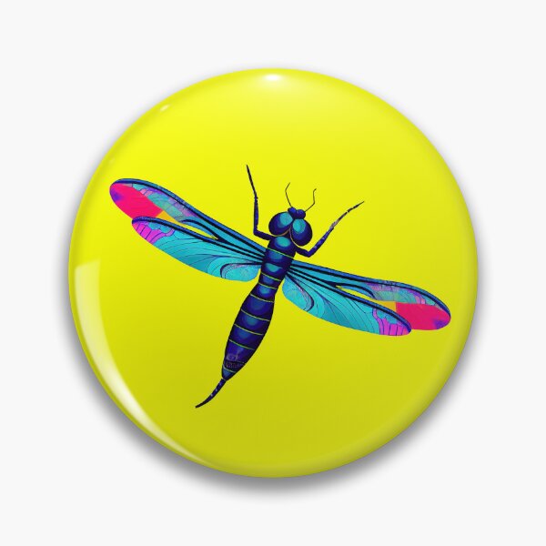 Item preview, Colourful Dragonfly Vector Art Print designed and sold by ThePurpleMelon.