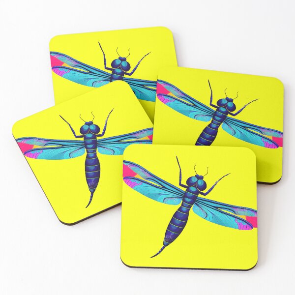 Item preview, Colourful Dragonfly Vector Art Print designed and sold by ThePurpleMelon.