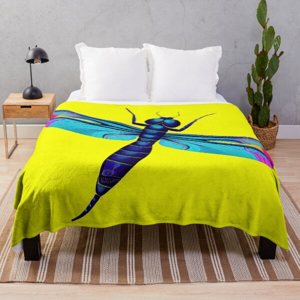 Item preview, Colourful Dragonfly Vector Art Print designed and sold by ThePurpleMelon.