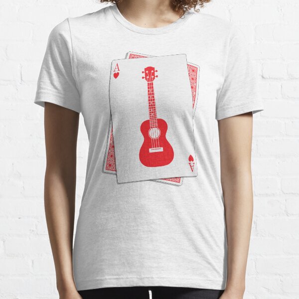 Ukulele Hearts Playing Card Essential T-Shirt
