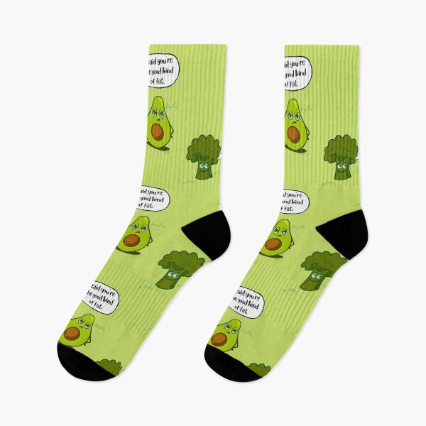 Item preview, Broccoli and Avocado.  Good Fat.  designed and sold by Cindy Howe.
