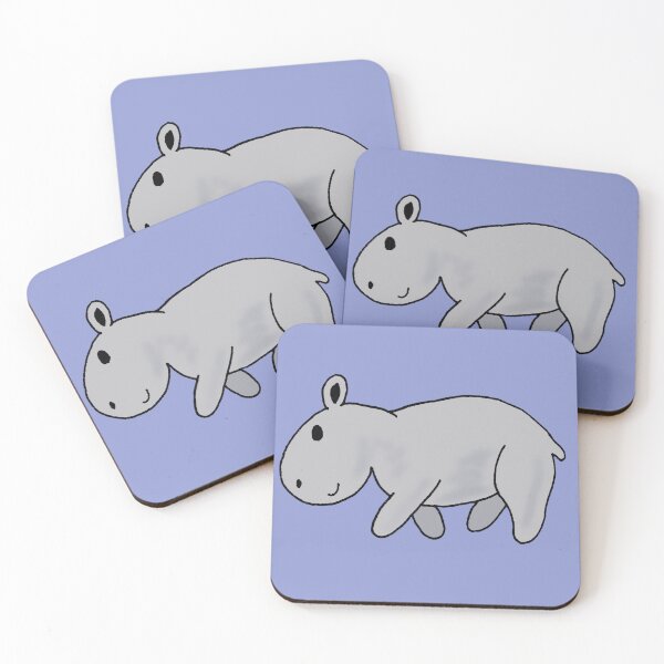 Item preview, Cute hippo walking designed and sold by MumWolf-Doodles.
