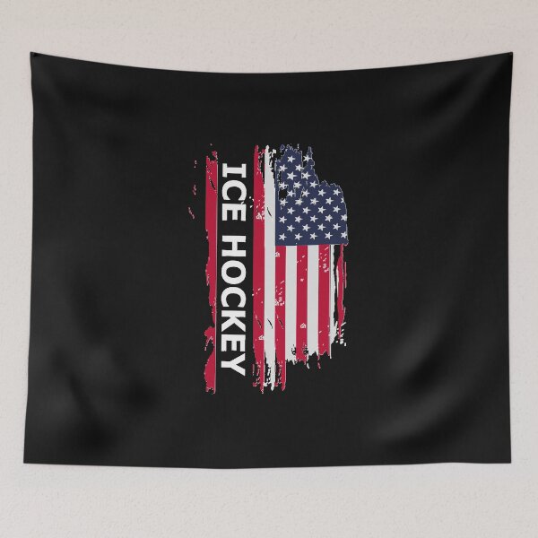 Item preview, Ice hockey USA Flag For American Players, Coaches And Teammates Classic T-Shirt designed and sold by RuthJacobsen.
