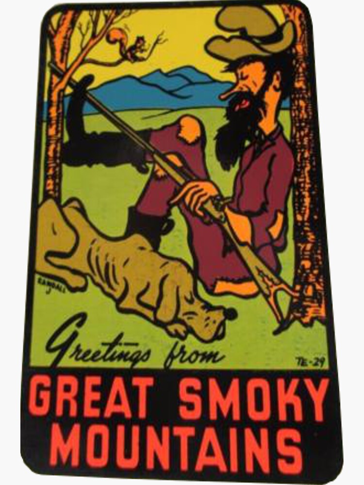 Greetings from Great Smoky Mountains National Park Vintage Travel Decal by MeLikeyTees