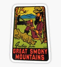 Greetings from Great Smoky Mountains National Park Vintage Travel Decal Sticker