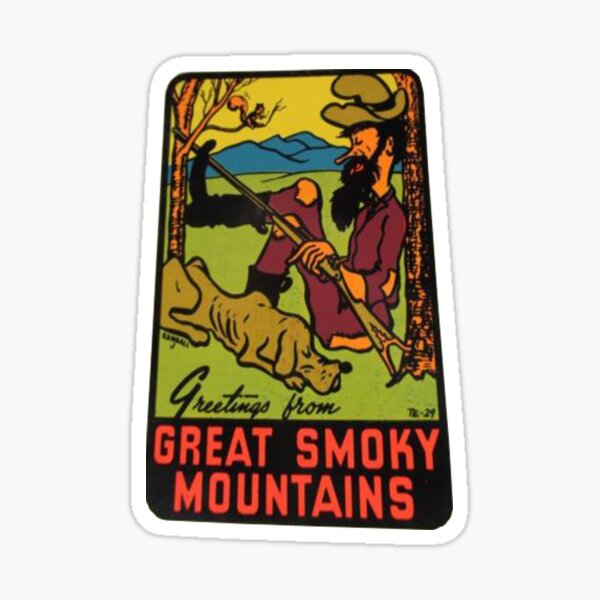Greetings from Great Smoky Mountains National Park Vintage Travel Decal Sticker