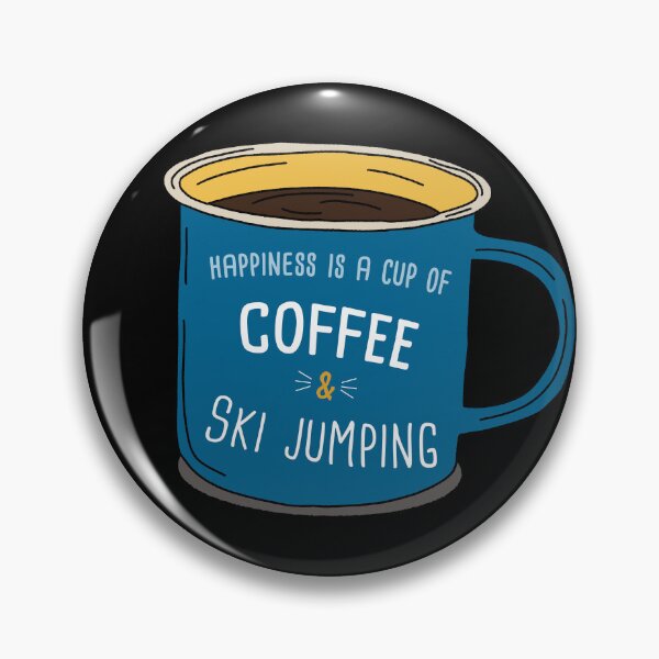 Item preview, Ski Jumping & Coffee is happiness designed and sold by orlumbuspirate.