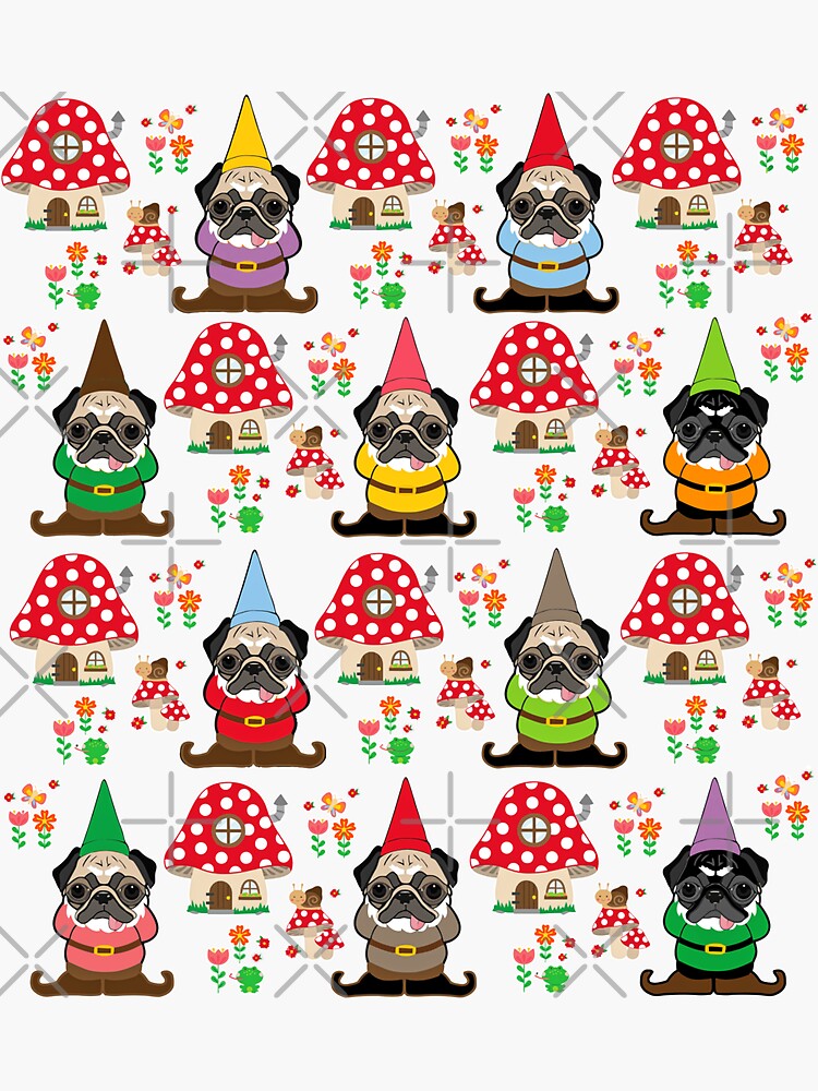 Gnome Pugs by darklordpug