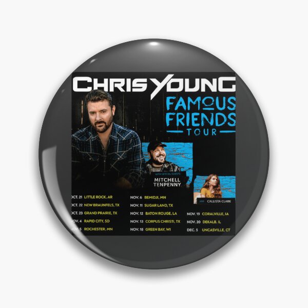 Item preview, Chris Young Famous Friends Tour 2021 designed and sold by MaxSchmi.