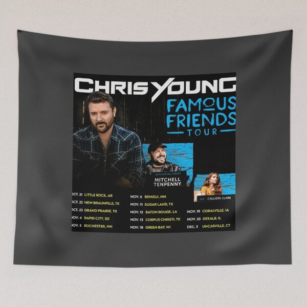 Item preview, Chris Young Famous Friends Tour 2021 designed and sold by MaxSchmi.