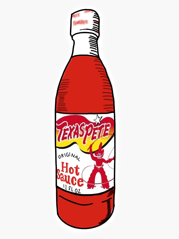 "Texas Pete Hot Sauce" Sticker for Sale by RichardWhiteake Redbubble