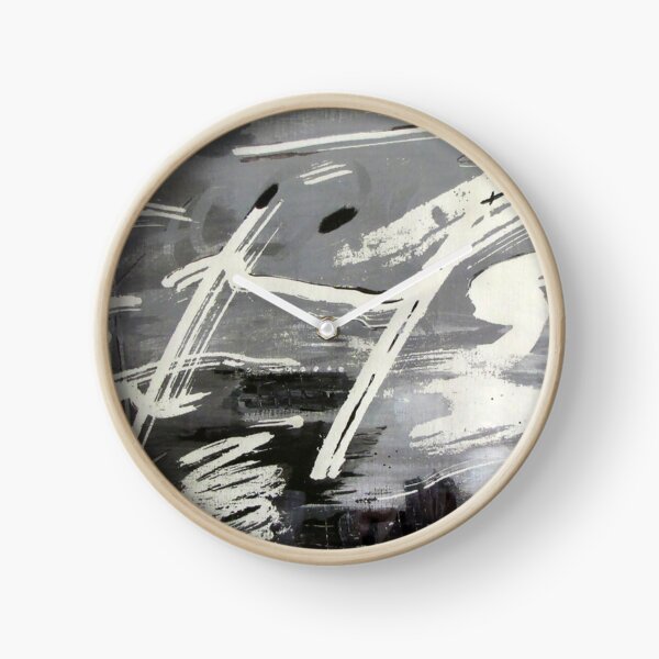 Symphonie en noir et blanc Horloge