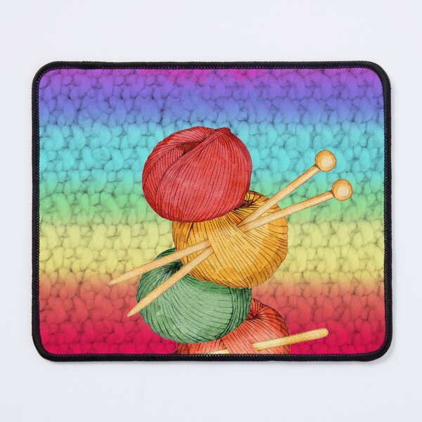 Item preview, Knitting Threads Glitter  Rainbow Background designed and sold by HerwigVob.