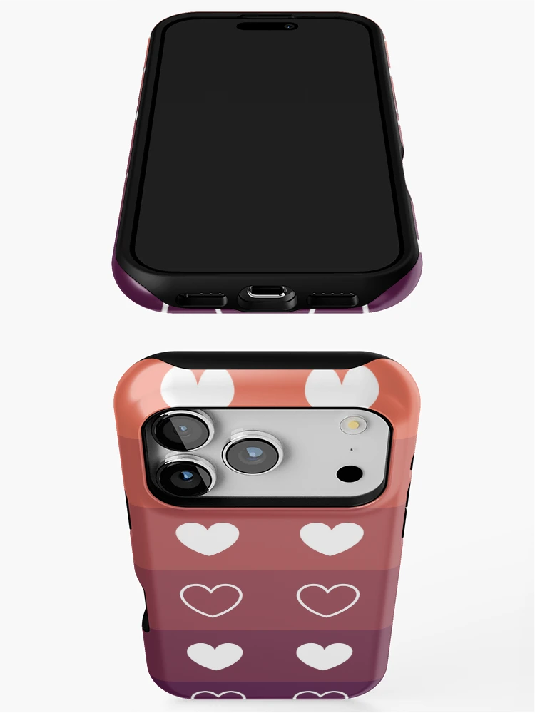 Thumbnail 3 of 4, iPhone Case, Gradient Heart Pattern designed and sold by sofibelen.