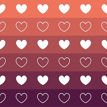 Artwork thumbnail, Gradient Heart Pattern by sofibelen