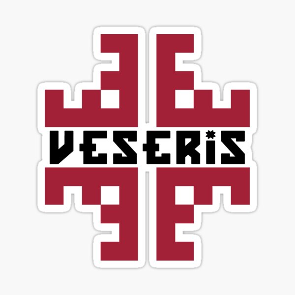 Veseris - Mēness zīme black text Sticker