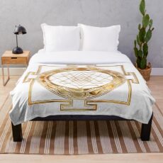 Shri Yantra print Fleecedecke
