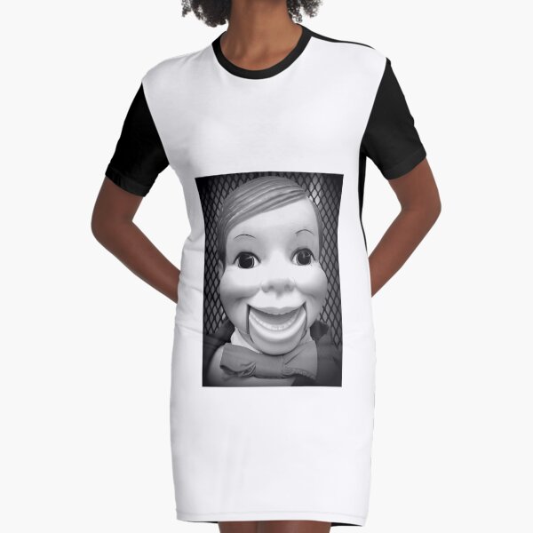 Willie Talk Vintage Ventriloquist Doll Graphic T-Shirt Dress