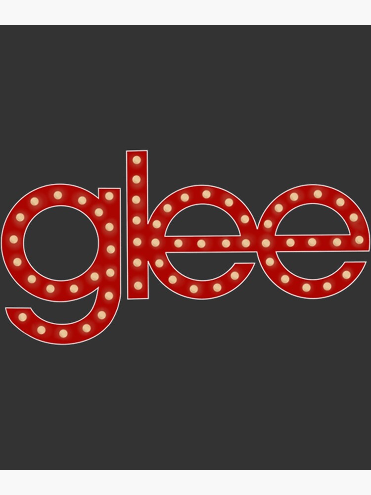 "Glee Stage Lights Logo" Poster for Sale by MaxSchmi Redbubble