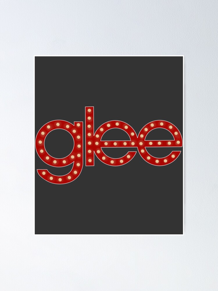 "Glee Stage Lights Logo" Poster for Sale by MaxSchmi Redbubble