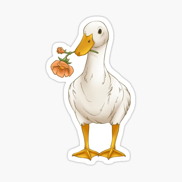 Item preview, Duck with a Flower  designed and sold by CMS-artworks.