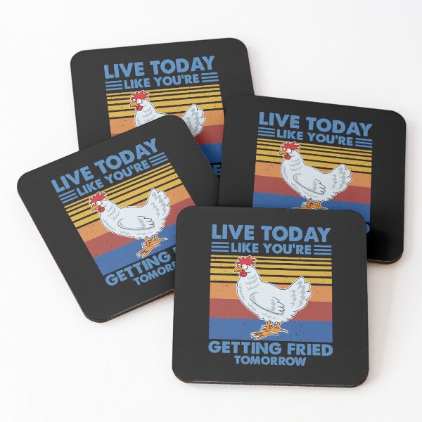 Item preview, Live Today Like You're Getting Fried Tomorrow Vintage Chickens lovers farmer vintage cute designed and sold by elizabethdawnn.