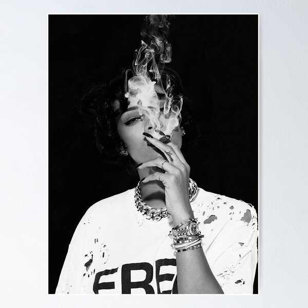 Item preview, The Sm*ke Rihannas Poster designed and sold by Betty-Blunt.