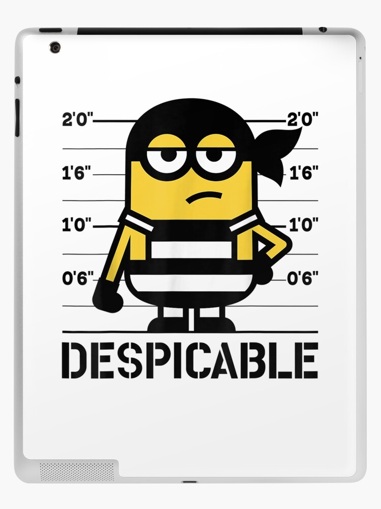 Despicable Me Minions Bad Guy Mugshot Graphic iPad Case & Skin for Sale by  RonRenschler
