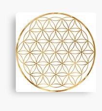 Blume des Lebens, heilige Kreisgeometrie Leinwanddruck