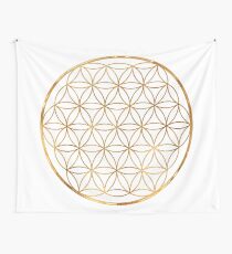 Flower of Life, sacred circle geometry Wall Tapestry
