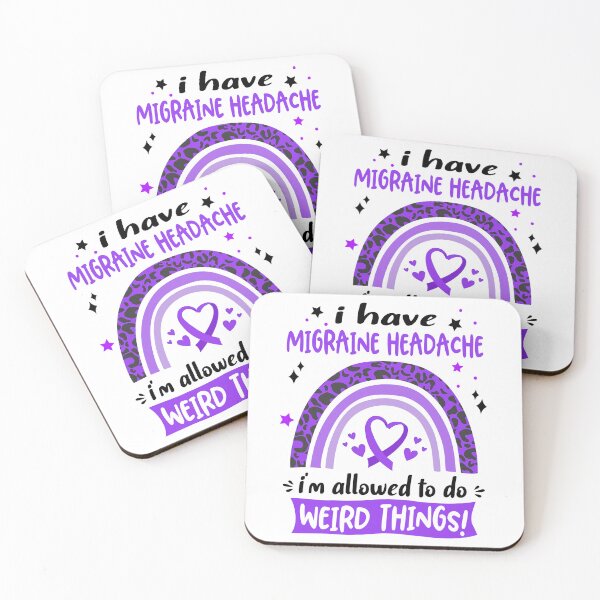 Item preview, Migraine Headache Awareness - I have Migraine Headache i am allowed to do Weird Things! designed and sold by KirstybShop.