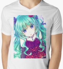 Anime Girl Men's V-Neck T-Shirt