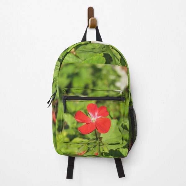 Item preview, Red and white pelargonium designed and sold by greentiger1.