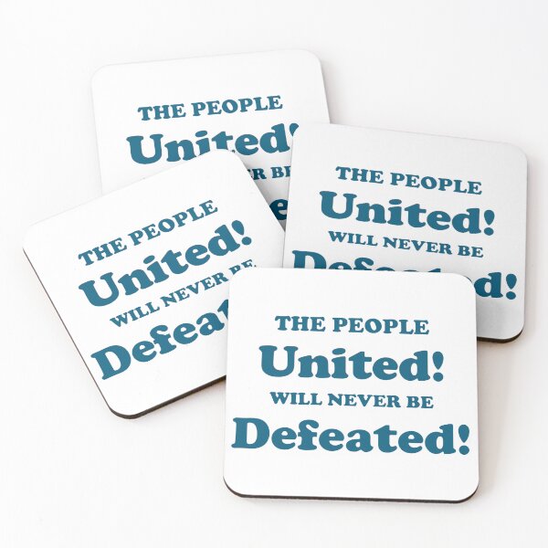 Item preview, THE PEOPLE UNITED WILL NEVER BE DEFEATED designed and sold by DiamondDistrict.