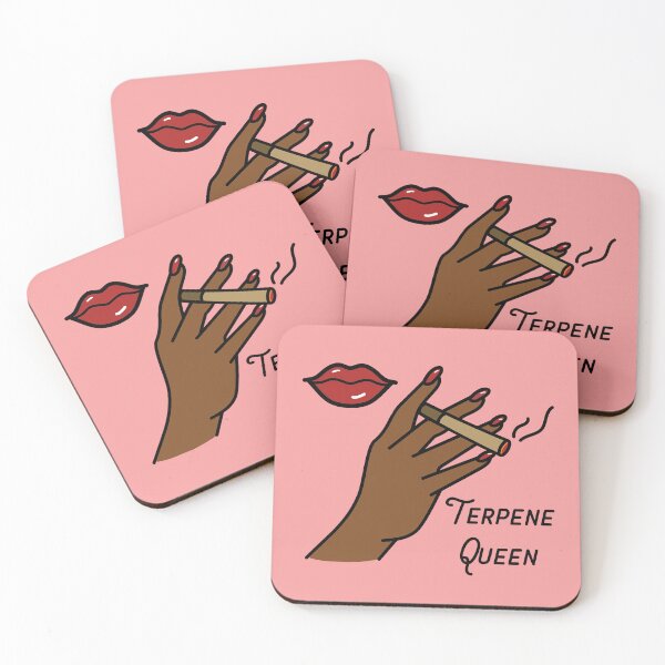 Item preview, Terpene Queen Weed Joint Black Woman With Red Nails and Lips Design - For Stoners/Smoker Girls 420/Weed/Marijuana/Cannabis/Pot Lovers designed and sold by SteamParliament.