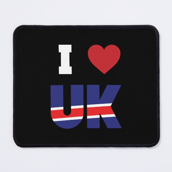 Item preview, I Love UK, Red Heart with United Kingdom Flag designed and sold by Hamza Gourram.