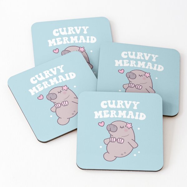 Item preview, Funny Manatee Curvy Mermaid designed and sold by rustydoodle.