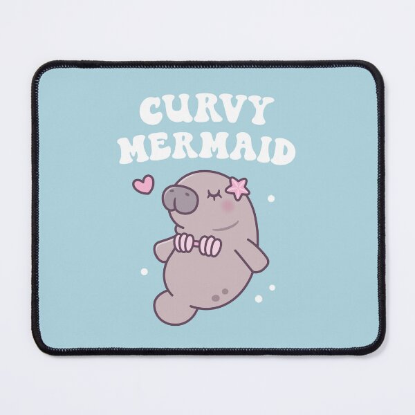 Item preview, Funny Manatee Curvy Mermaid designed and sold by rustydoodle.