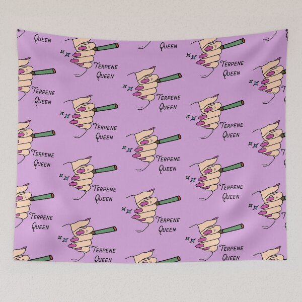 Item preview, Terpene Queen Weed Joint Woman With Hot Pink Nails Design - For Stoners/Smoker Girls 420/Weed/Marijuana/Cannabis/Pot Lovers designed and sold by SteamParliament.